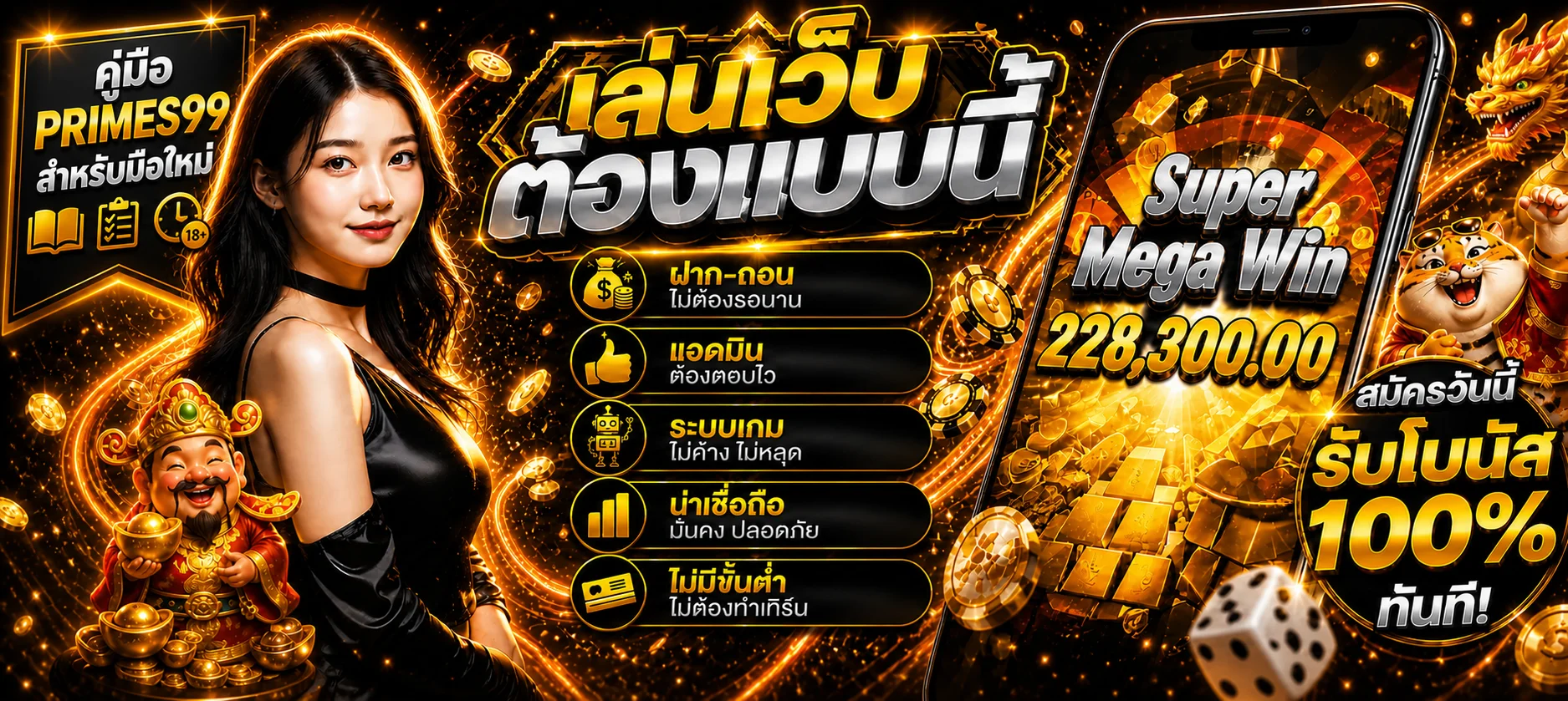 PRIMES99 คู่มือมือใหม่ สมัคร สล็อต และตั้งงบ